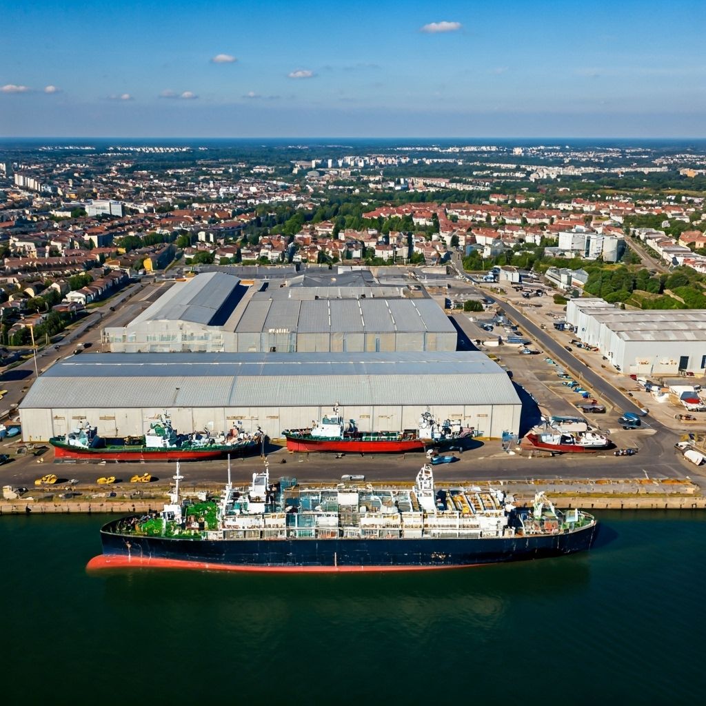 SSR Shipyard aerial view